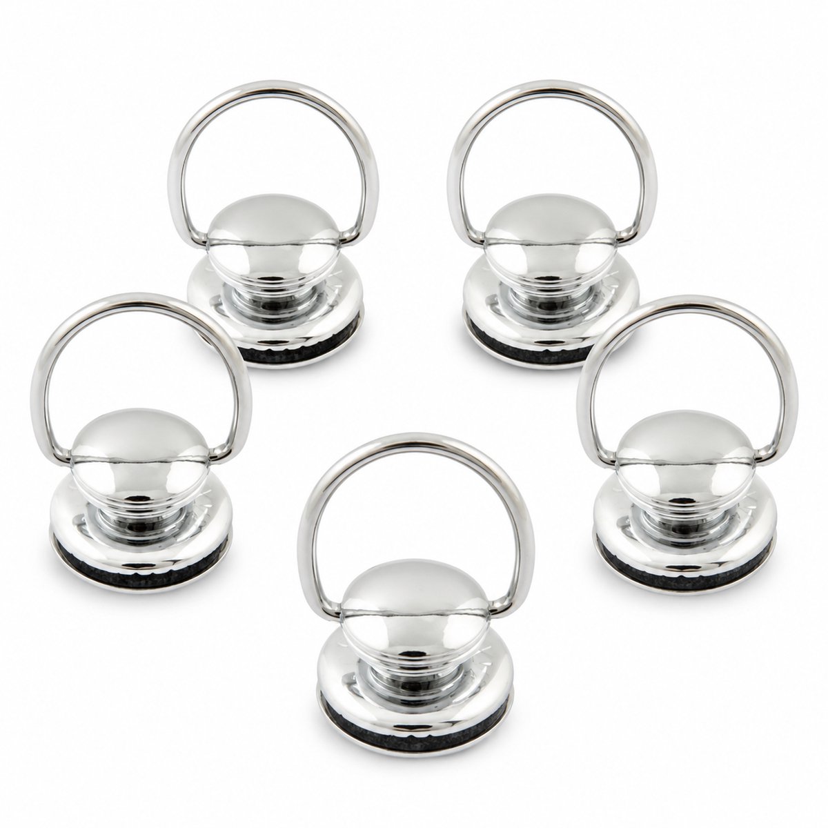 Tenax knooptop met ring - en tegenplaat - voor doek en zeil - 5 stuks