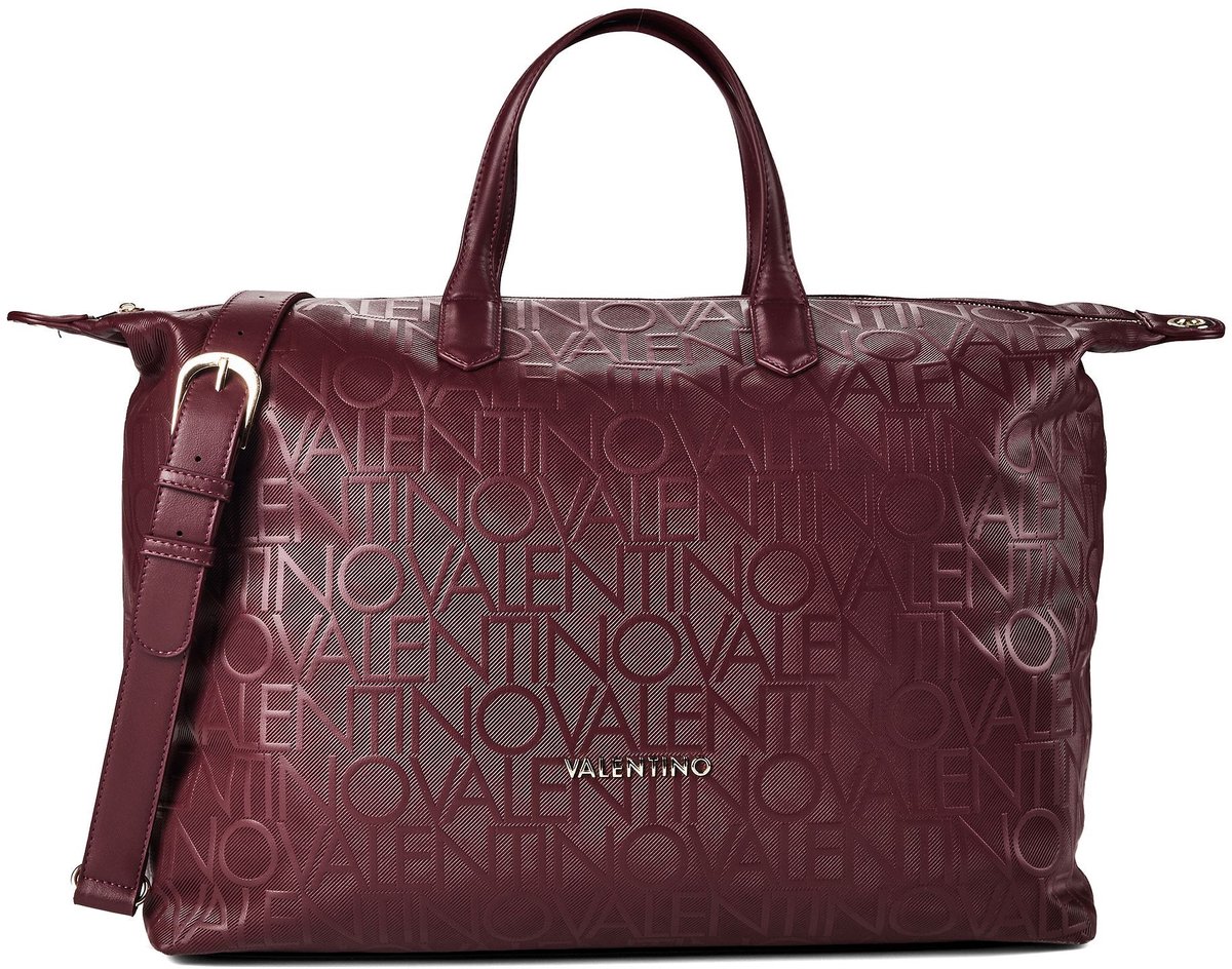 VALENTINO reistas Gynevra Hand Duffer Bag Bordeaux wijnrood