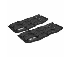 Gorilla Sports Enkelgewichten - 4 kg (2 x 2 kg) - - Polsgewichten - Gewichtsmanschetten - Gewichtsboeien