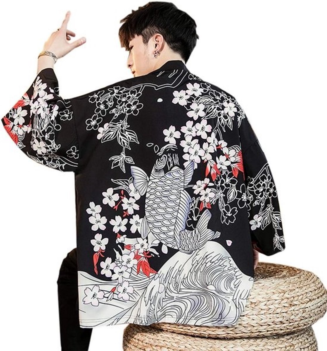 Seidarise Heren Haori jas, kimono, vest, Yukata Noragi Happi jas