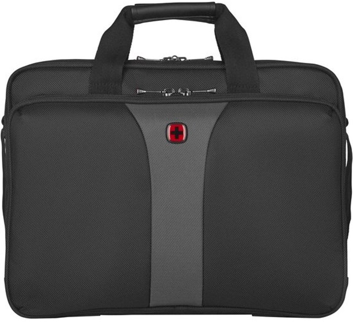 Laptoptas voor 17 inch Notebook, Zaken en School, Zwart/Grijs