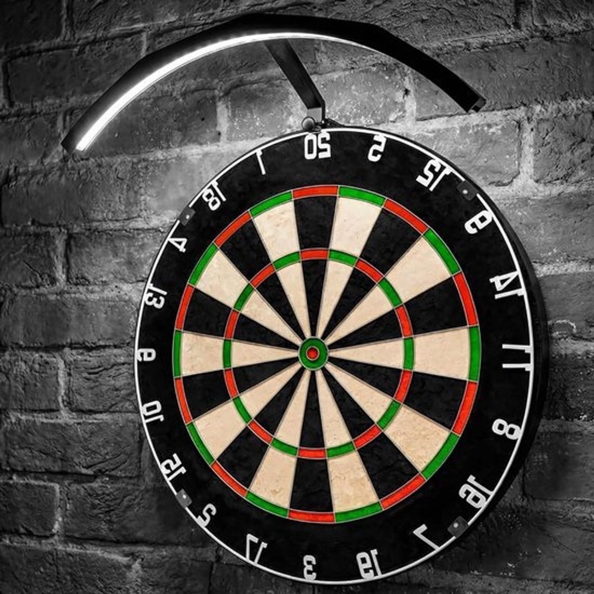LED Dartbord Verlichting - Dartlamp Ring - Verbeteren Zichtbaarheid - Schaduwvrije 6500K Verlichting - 90 Degree - Zwart