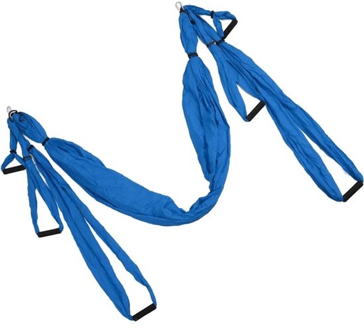 Yoga Hangmat Set - Lucht Yoga Trapeze - Inversie Oefeningen - Verstelbare Banden - Polyester Katoen - Donkerblauw