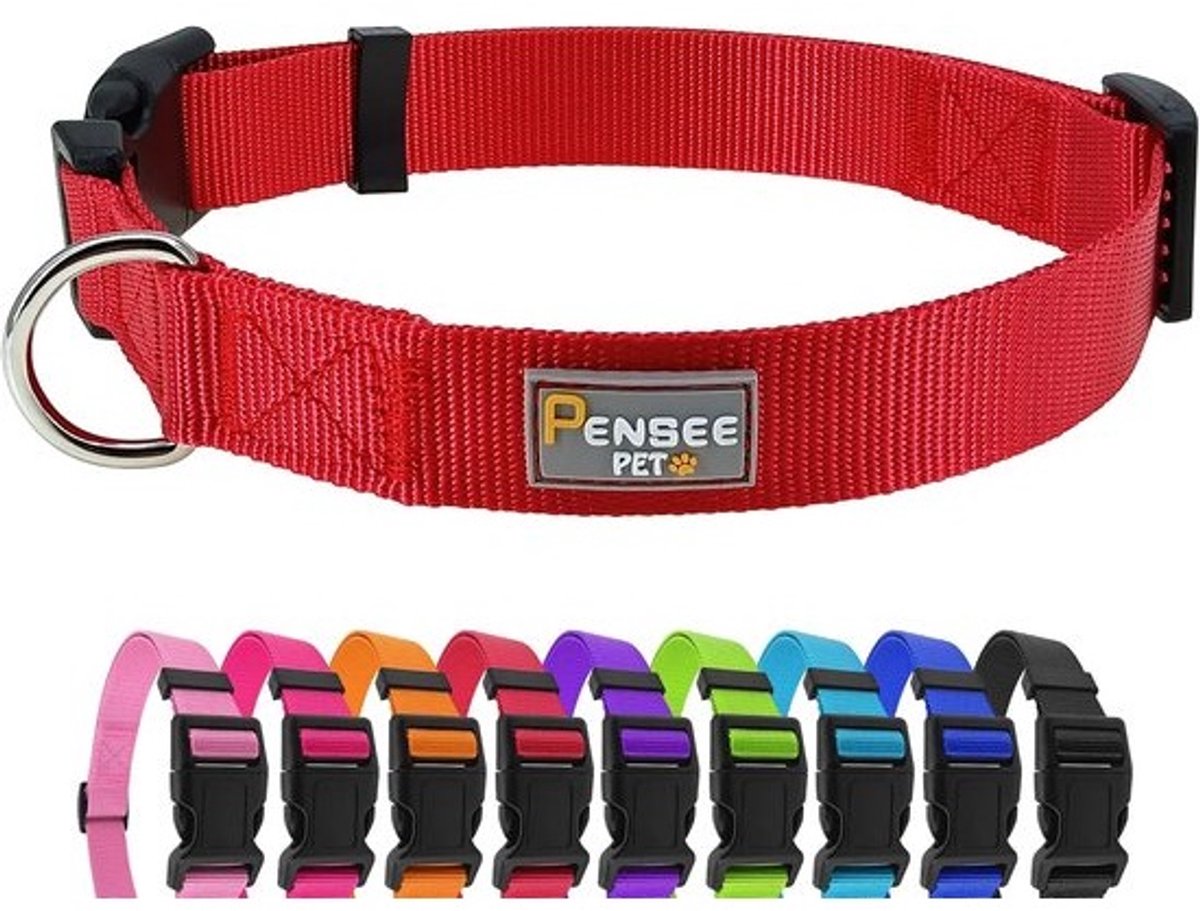 Verstelbare Nylon Halsband voor Puppy's en Honden van Klein tot Groot Formaat