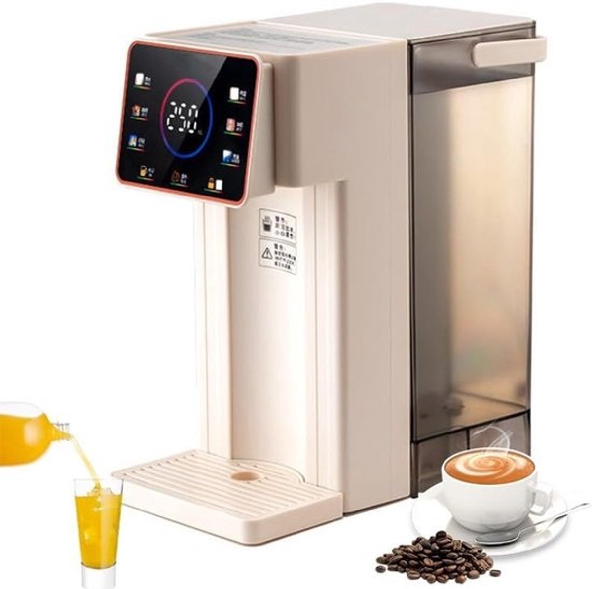 Heetwaterdispenser - Warmwaterkraan - Direct Drinken - 6 Temperatuurinstellingen - 3 Liter Tank - Beige