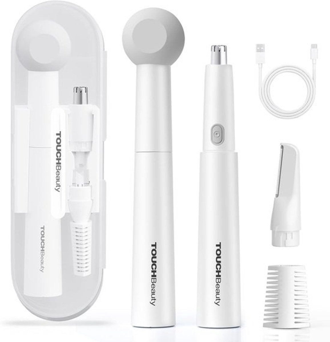 Gezichtshaartrimmer Vrouwen - All-in-one Trimmer - Gezichtsverzorging - Sterke Motor 11.000 RPM - 18.5 x 6 x 4.4 cm