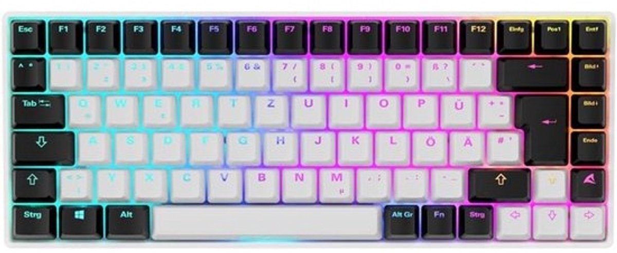 Mechanisch Gaming Toetsenbord 75% Layout Hot-Swap Gateron Red Switches RGB