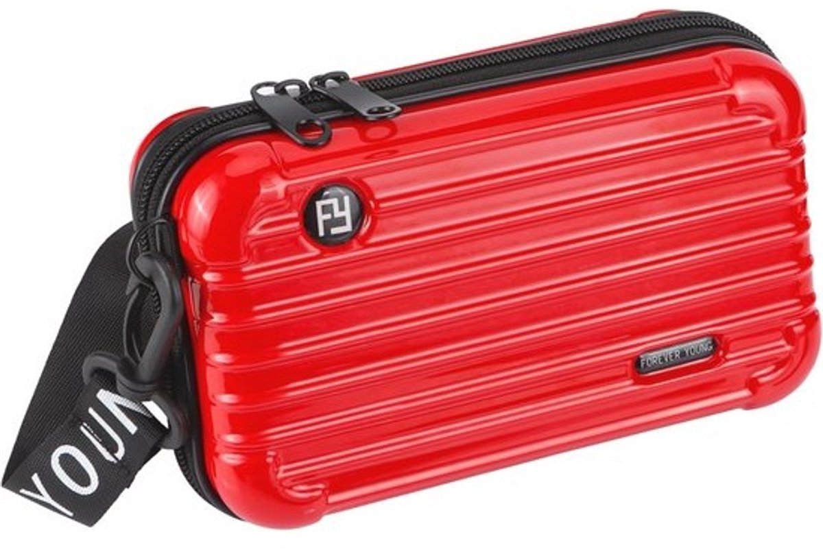 Dames Mini Koffer Schoudertas - Handige Make-up Tas voor Telefoon, Sleutels en Cosmetica - Waterdicht en Chic