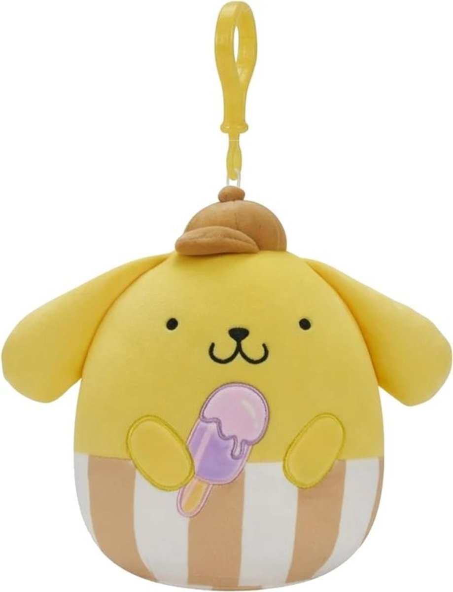 Pluche Knuffel Pompompurin met IJs Clip-On Assortiment - Zachte Marshmallow Knuffeldieren