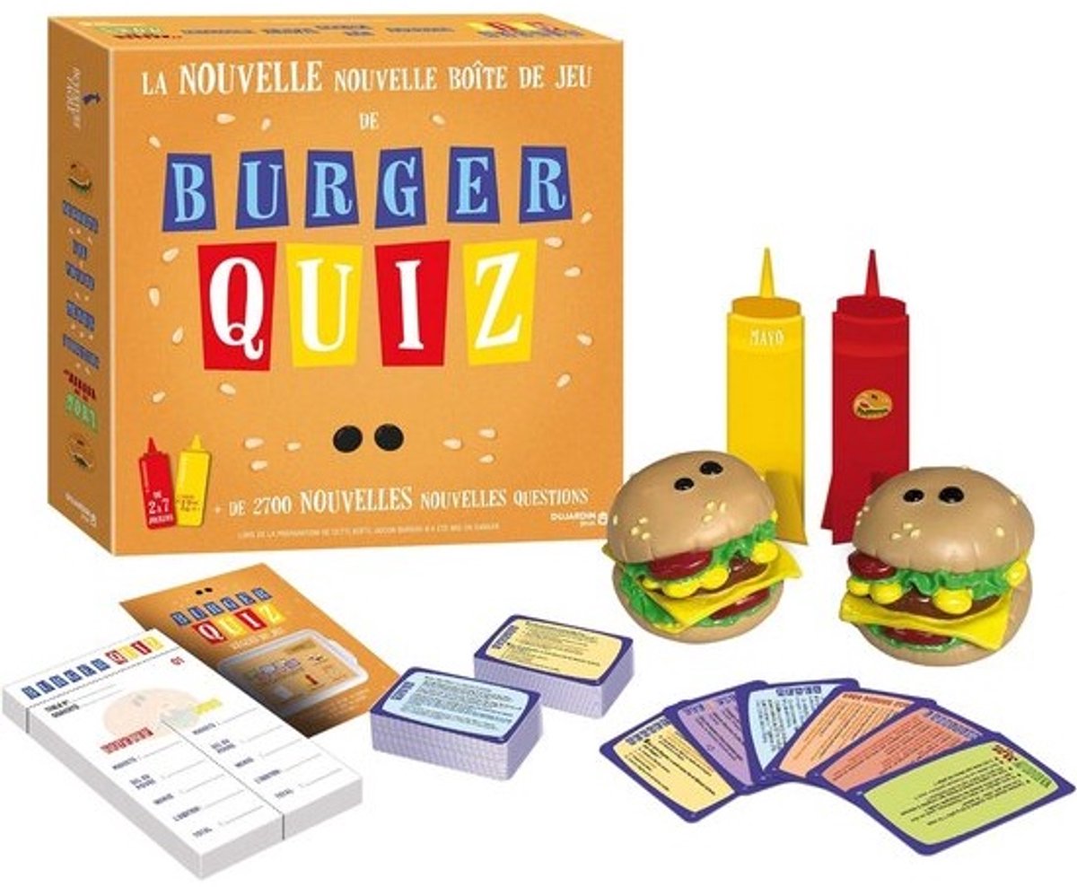 Sfeerspel voor Vrienden en Familie - Burger Quiz Spel