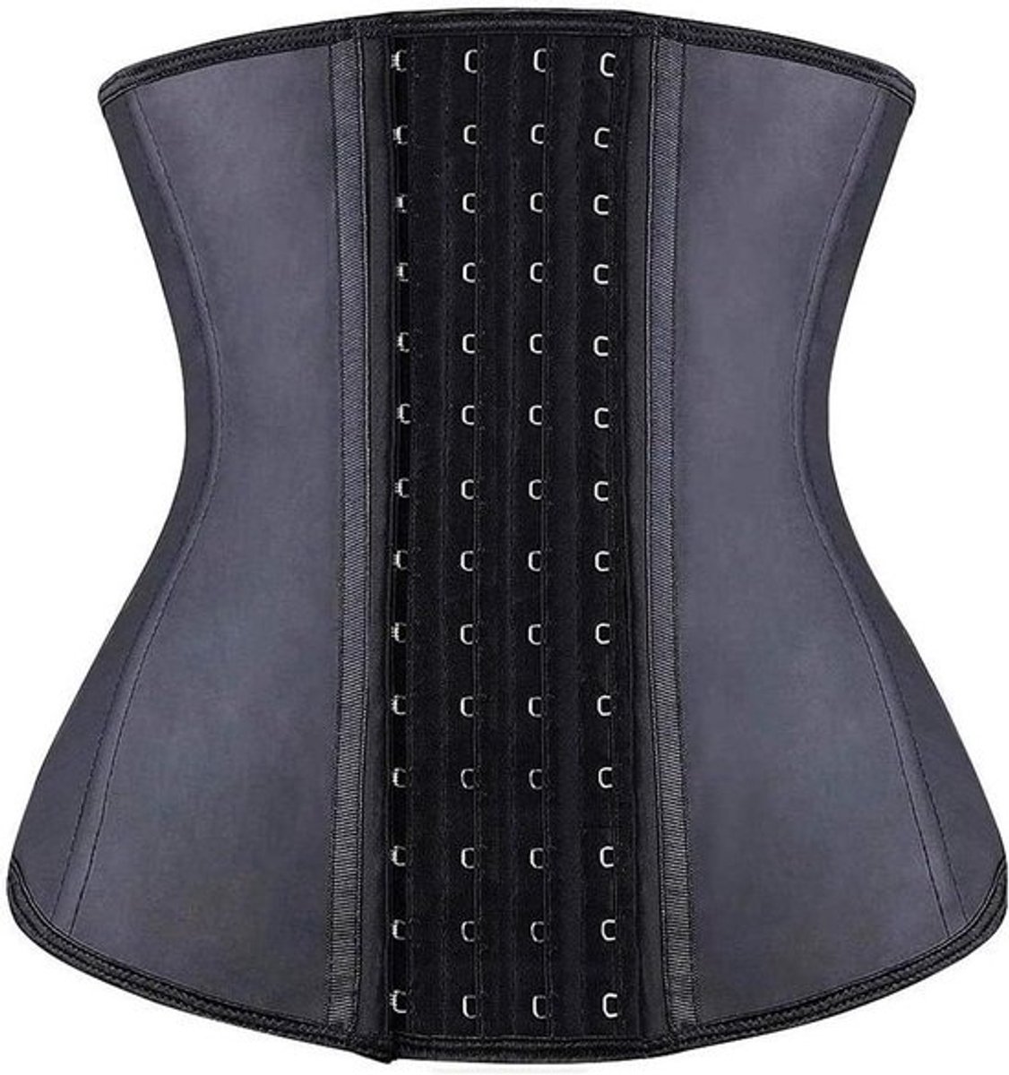 Slank Korset van Latex met 4 Haken voor Platte Buik en Stevige Taille Omsnoering