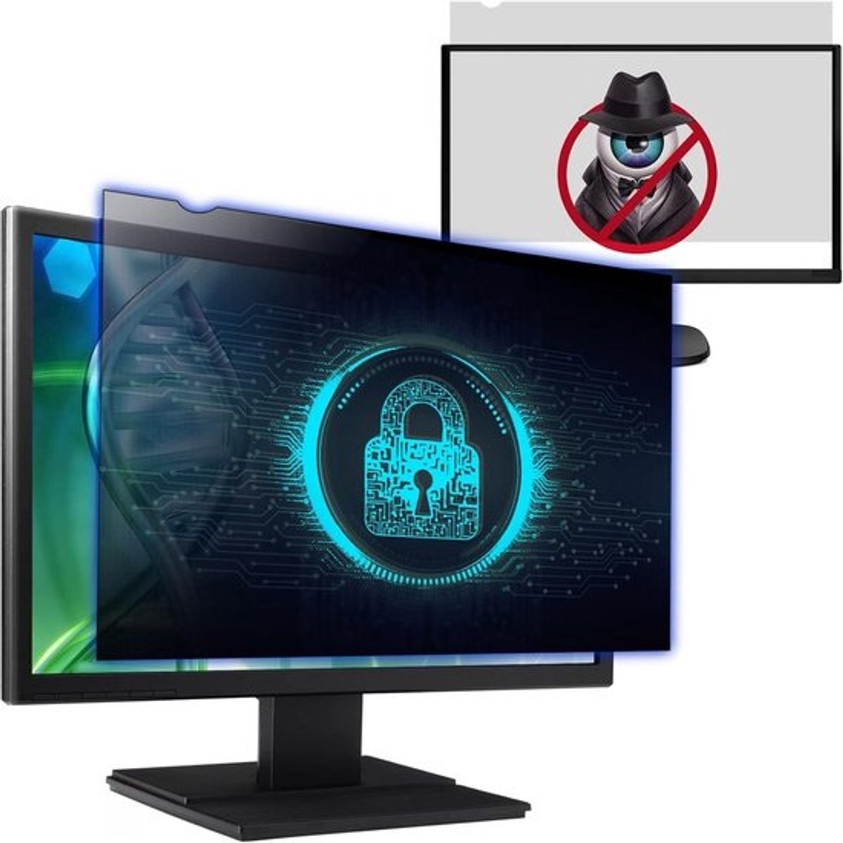 Privacy Screenfilter voor 23.8 inch Widescreen Monitor (16:9) - Anti-Spy & Anti-Glare