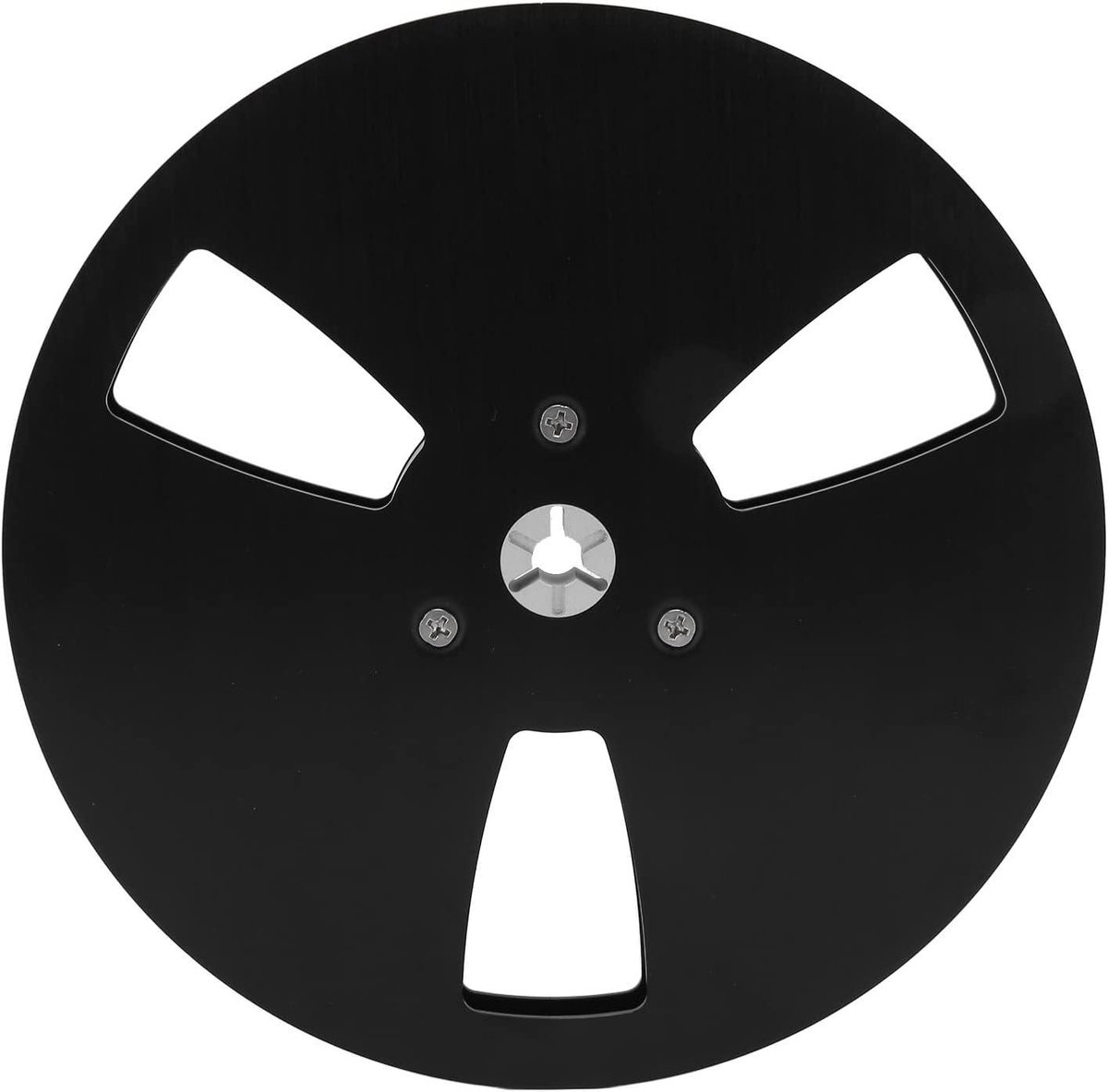 Lege Spoel - Tape Reel - Audio Opnemen - Aluminium Constructie - 7 Inch Diameter - Zwart