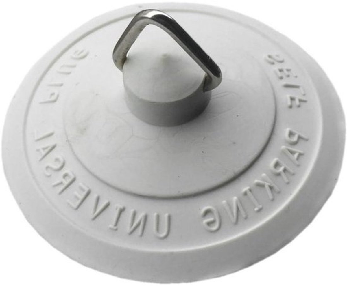 Badstop Rubber - Afvoerstop Douche - Lekkage Stoppen - Zelfparkerend - 56mm - Zwart