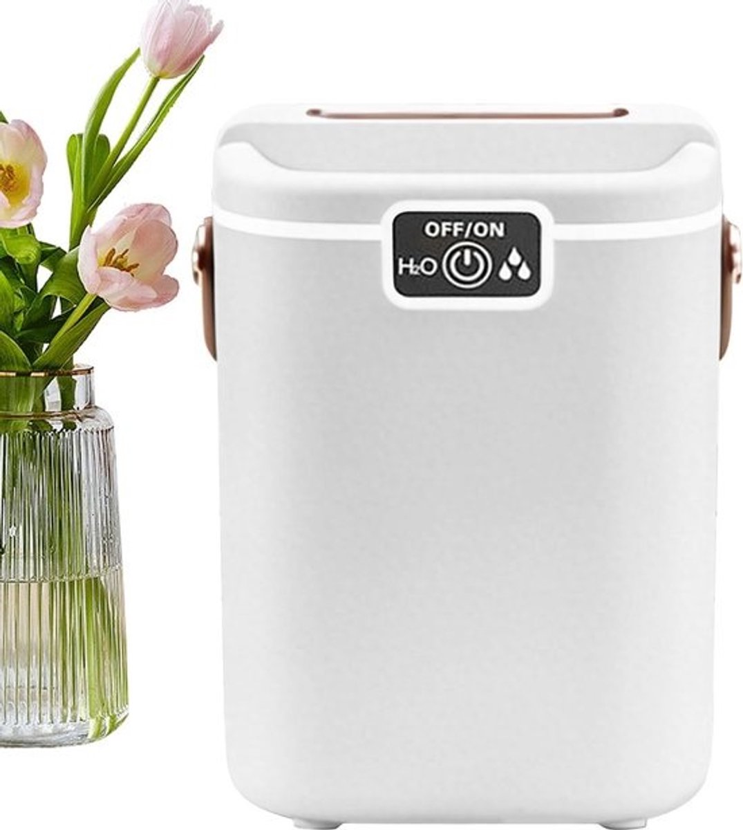 Luchtbevochtiger Slaapkamer - Stille Verdamper - Comfortabele Lucht - 360 Roterende Sproeiers - 2 Liter Tank - Wit