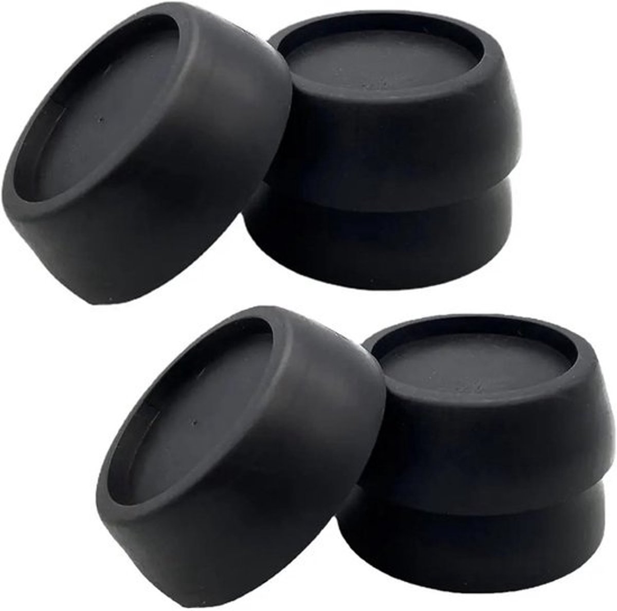 Wasmachine Voetjes - Anti-trilling pads - Apparaten Stabiliseren - Schokabsorberend Rubber - 4 stuks - Zwart