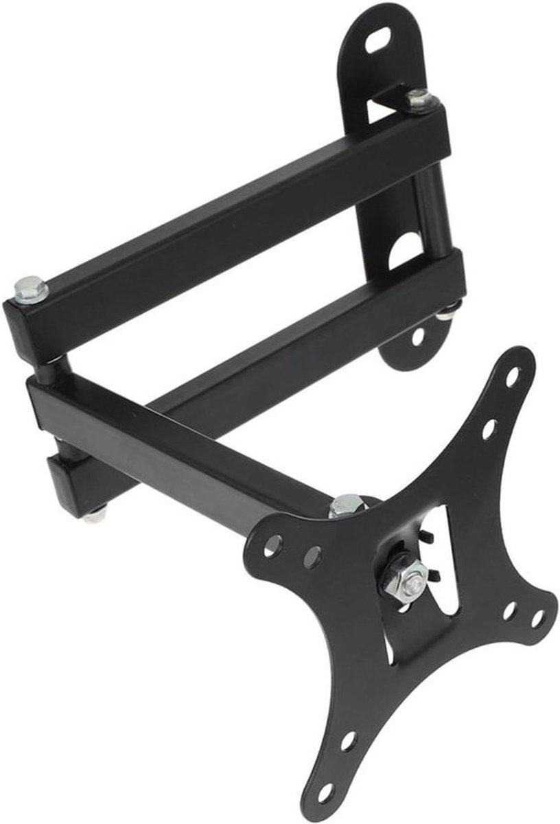 TV Muurbeugel - Monitorhouder - Comfortabel Kijken - Draaibaar en Kantelbaar - 14-27 Inch - Zilver
