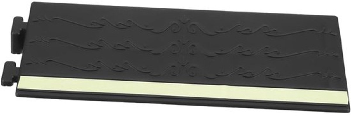 Drempelhulp met Nachtlampje - Rolstoel Oprit - Makkelijk Overbruggen - Verstelbaar Rubber - 30x10x4 cm - Zwart