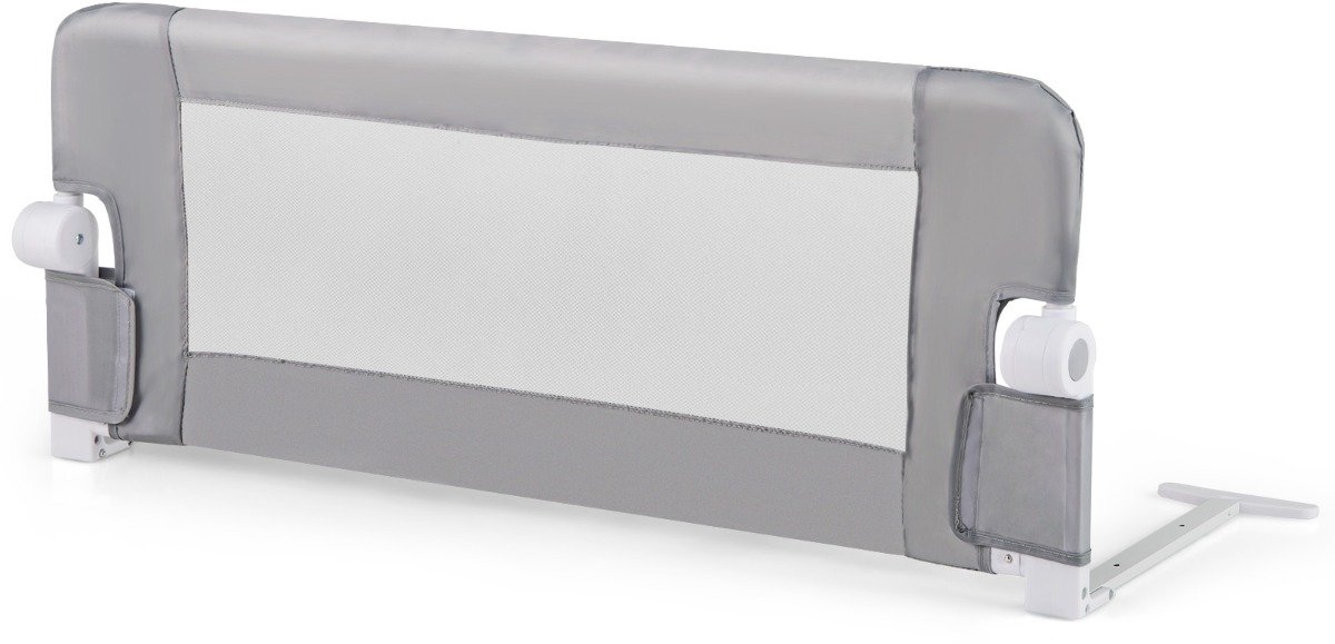 SureDeal® - Bedhekje - Opvouwbaar - Bedden Bedrail - Afneembare Hoes - Riem Veiligheidsrail - Verschillende Bedtypes Grijs - 105x38x43 cm - Grijs