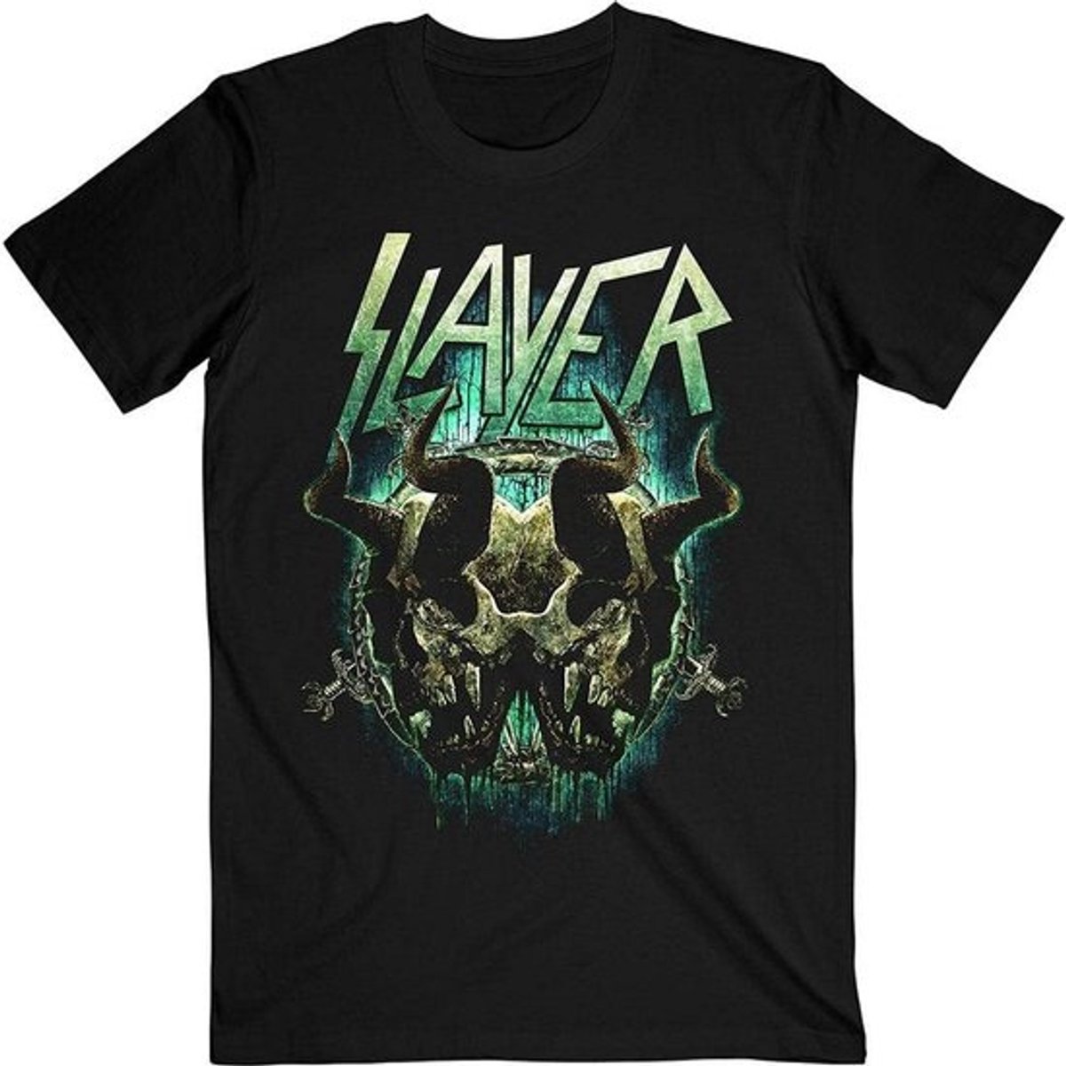 Officieel Metal Band Heren T-Shirt met Dubbel Logo