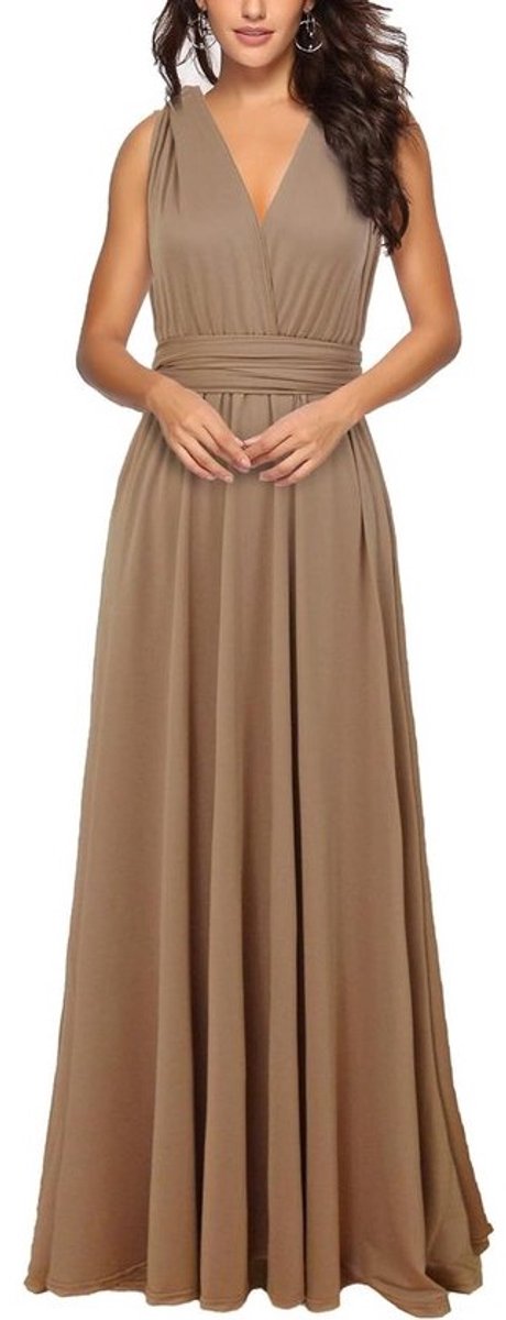 Elegante Avondjurk voor Dames met V-Hals en Blote Rug