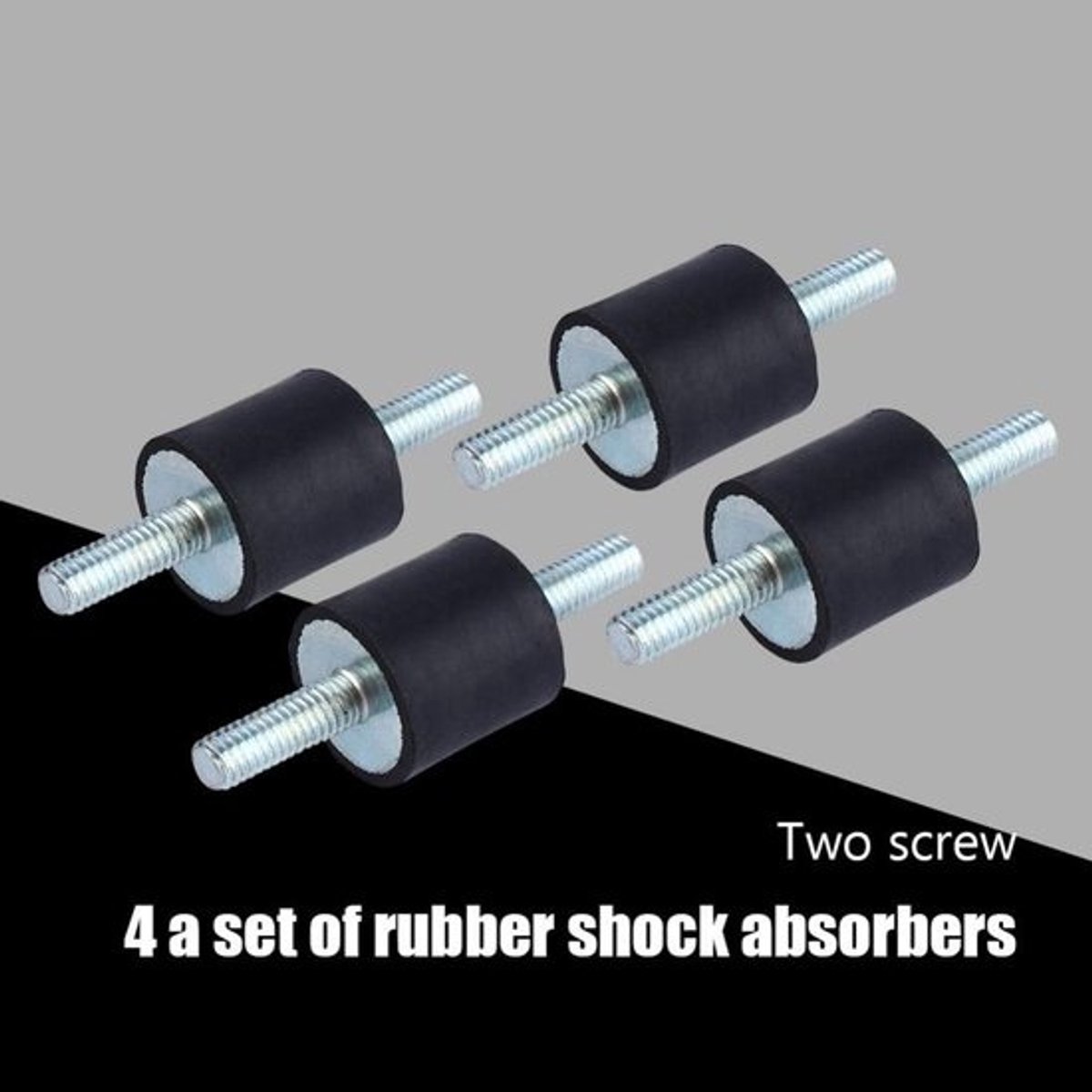 4x Anti-Vibratie Rubber Trillingsdempers M6 (20x20mm) voor Compressor en Machines