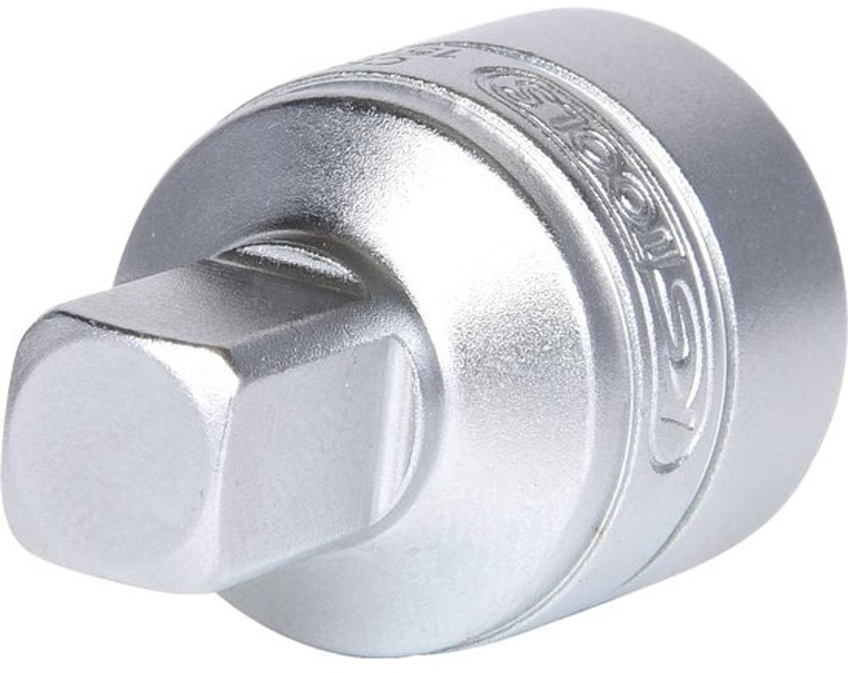Olieaftap Dop Sleutel - Vierkante Dop - Versnellingsbak Onderhoud - Geïntegreerde Magneet - 8 mm - Mat Chroom