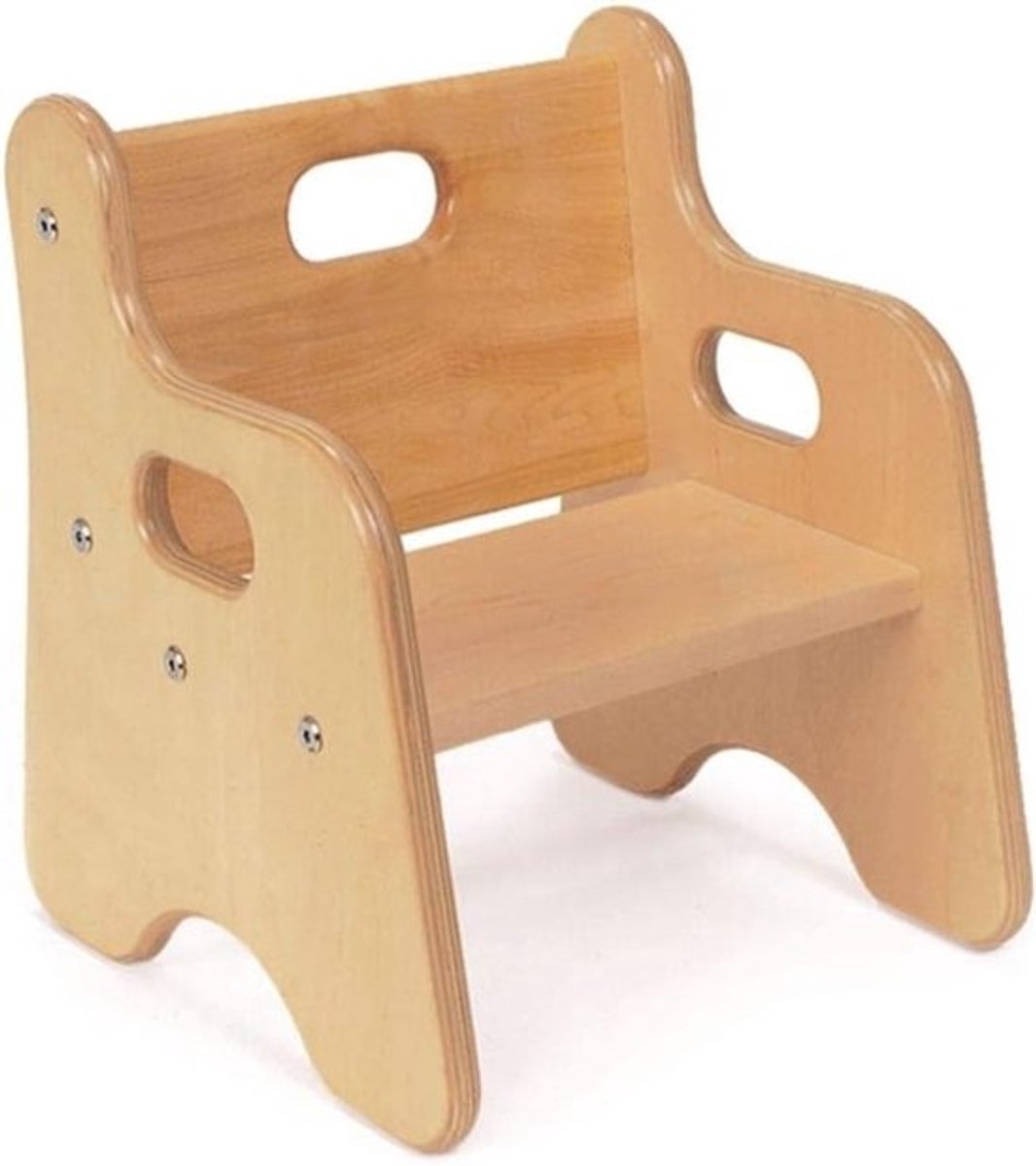 Kinderstoel Houten - Peuterstoel - Zelfstandig Zitten - Duurzaam Ontwerp - 65 Inch Zithoogte