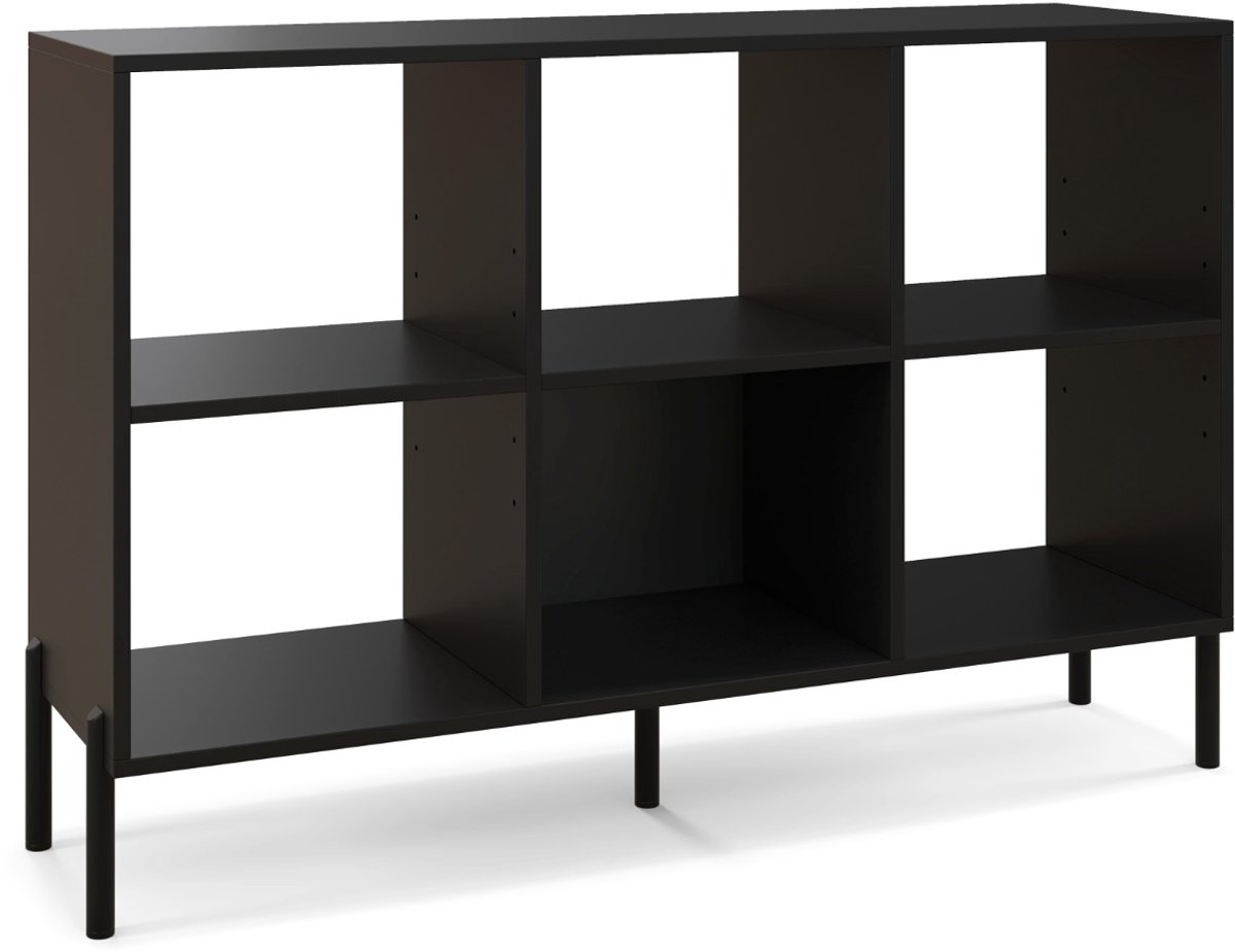 SureDeal® - Opbergrek - Open Boekenkast - Vakken Niveaus Hout - Thuis Wit - Natuurlijke - 120x35x79,5 cm - Donkerbruin