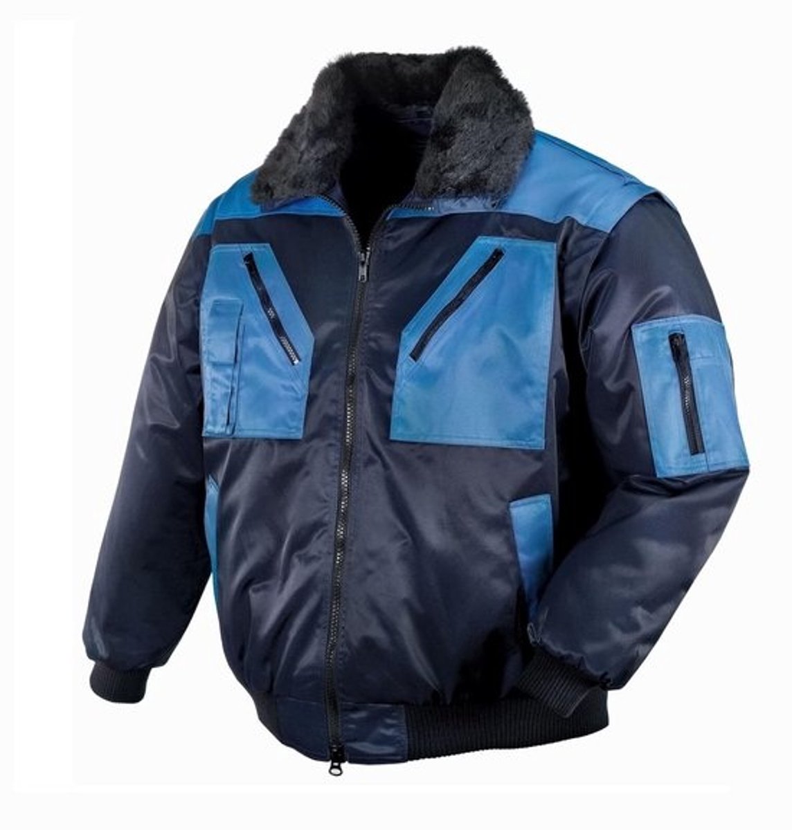 Werkjas Grijze Pilotenjas Met Verstelbare Pasvorm en Duurzaam Materiaal 3XL