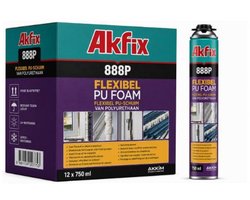 AKFIX 888P Flexfoam Gun wit 750 ml - doos 12 stuks