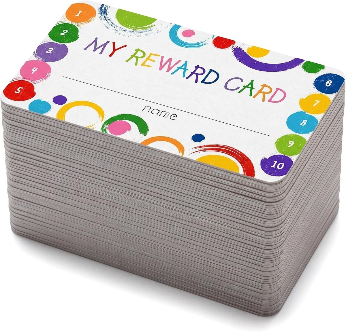 Punchkaarten voor Beloningen (100 stuks) - Gedragsincentives voor Kinderen en Leerlingen in de Klas, 2 x 3 inch, Onderwijs en Motivatie