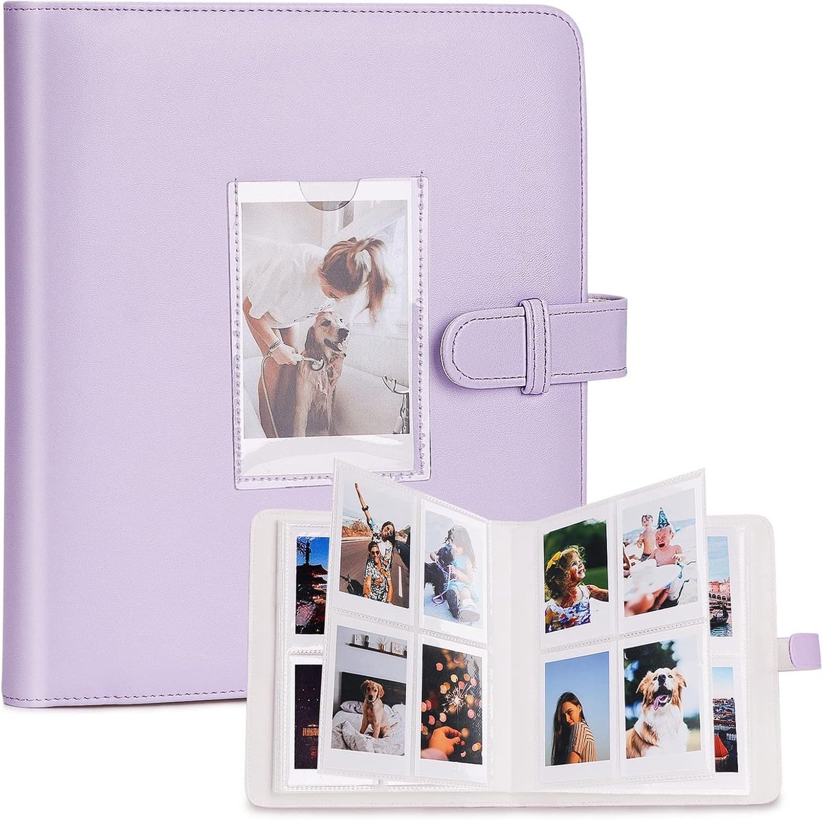 Fotoalbum voor Instax Mini – 273 Foto’s – Geschikt voor 3 Inch Instant Film – Paars – Compatibel met Instax Mini Camera’s & Instant Printers