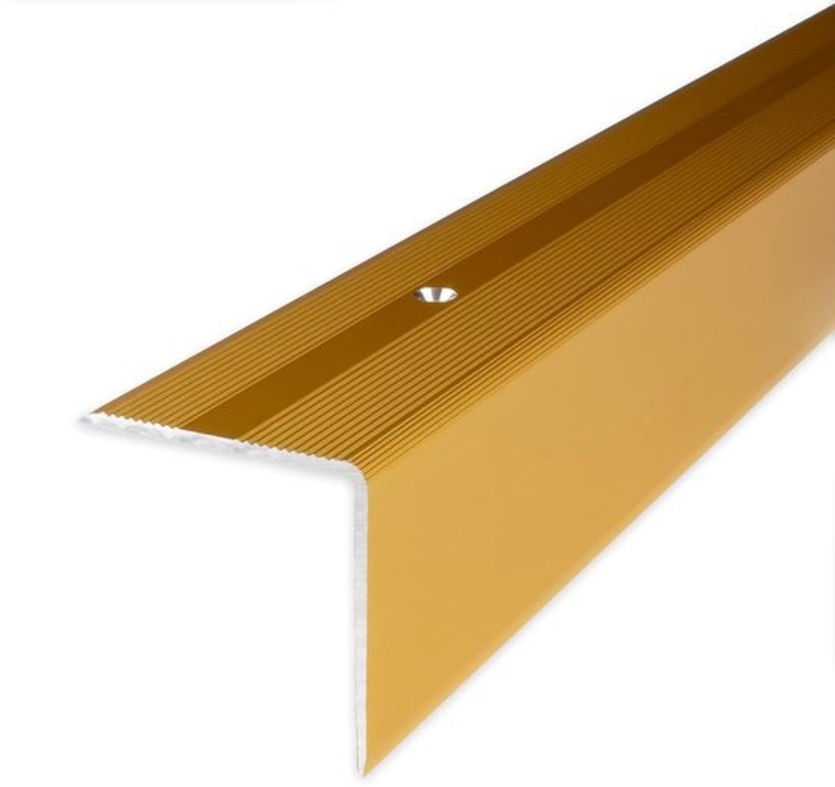 Trapneusprofiel Geanodiseerd Aluminium Goud - 40mm Breed, 42mm Hoog, 1000mm Lang