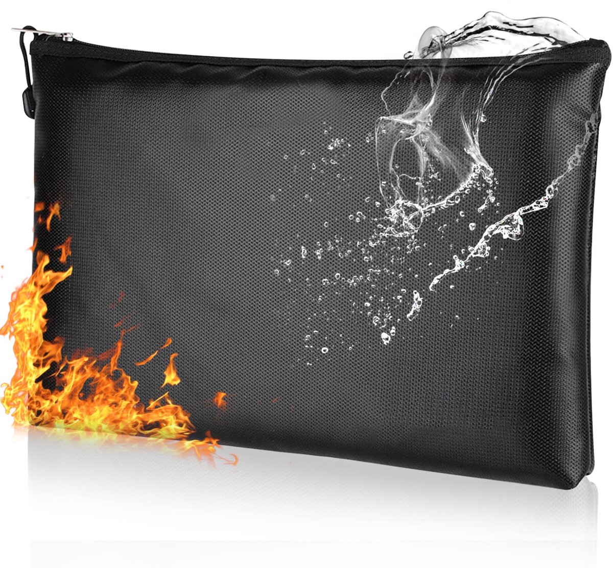 Documententas - Brandwerend Waterdicht en met Ritssluiting - Voor A5 documenten en geld - 29 x 20 cm