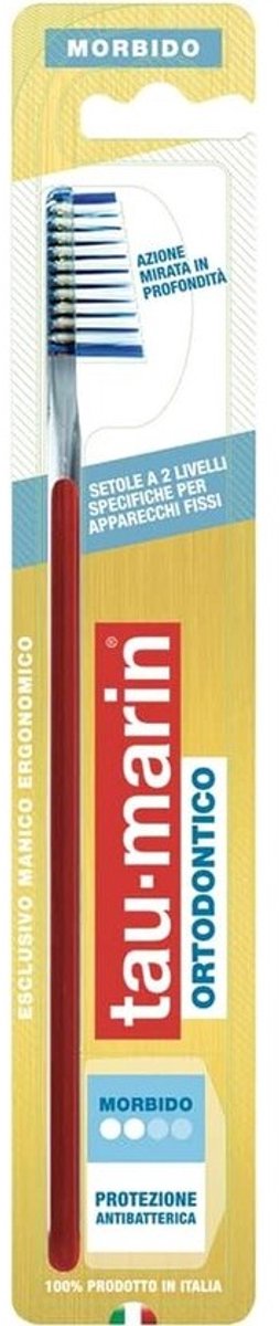 Orthopedische tandenborstel voor prothesen, medium borstelharen, antibacterieel