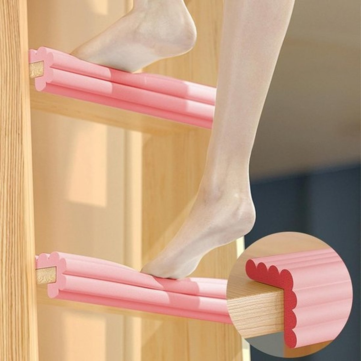 Antislip Stapelbed Ladderpads voor Voetcomfort - Draagbare Schuimladderhoes