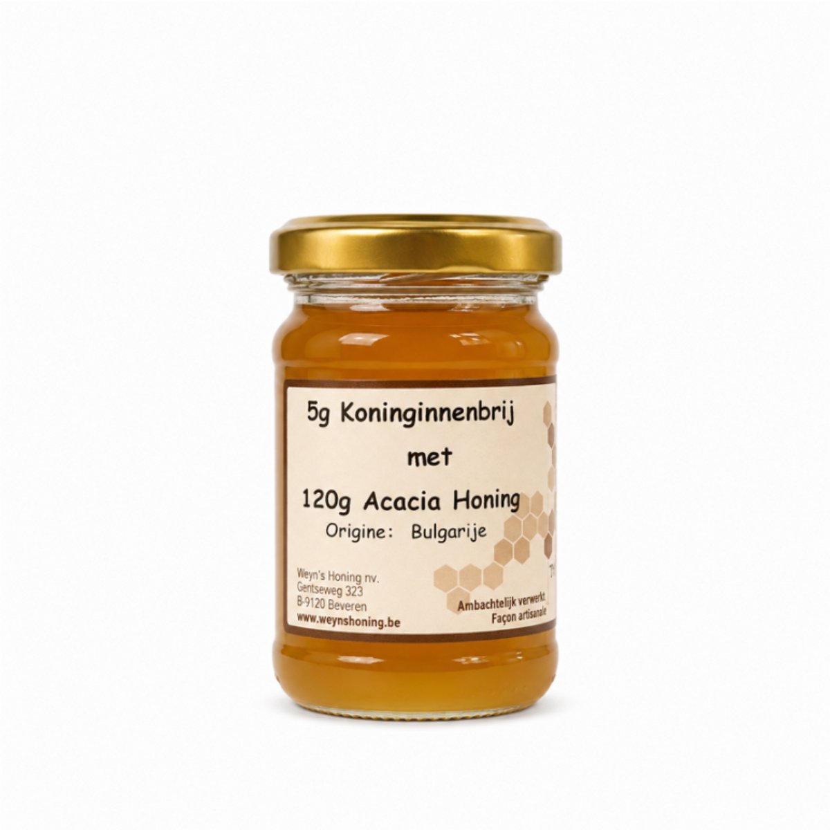 Honing met koninginnebrij (Royal Jelly) 125g Weyn's (vloeibaar)