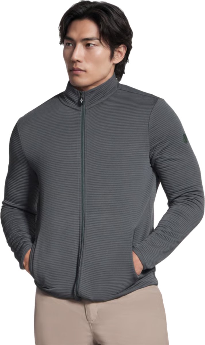 Skechers The Hoodless Hoodie Ottoman Jacket, Mannen, Groen, Sweatshirt, maat: L