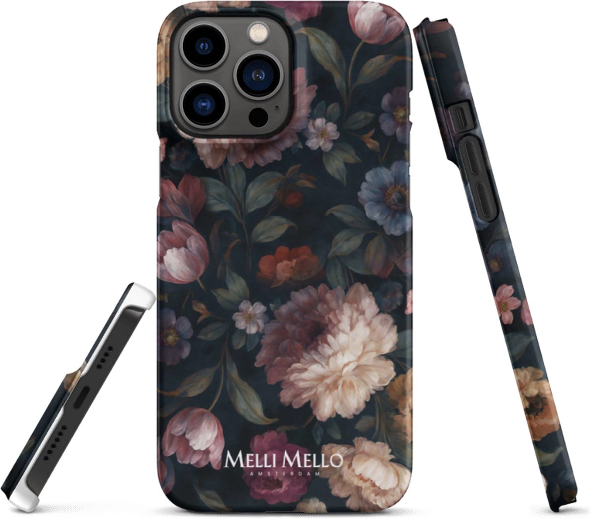 Melli Mello Telefoonhoesje Noir Bloom (Hard Case) - Apple iPhone 13 Pro Max
