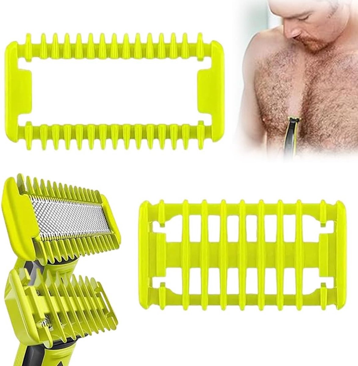 2 Stuks Vervangende Bladen en Trimmeraccessoires voor One Blade, Geschikt voor QP25XX/QP26XX Scheren