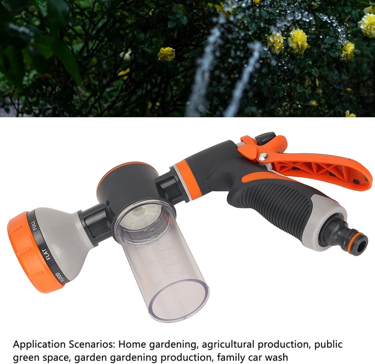 Multifunctionele Water Sprayer met 8 Modi voor Tuinbewatering, Auto Wassen en Huisdier Verzorging