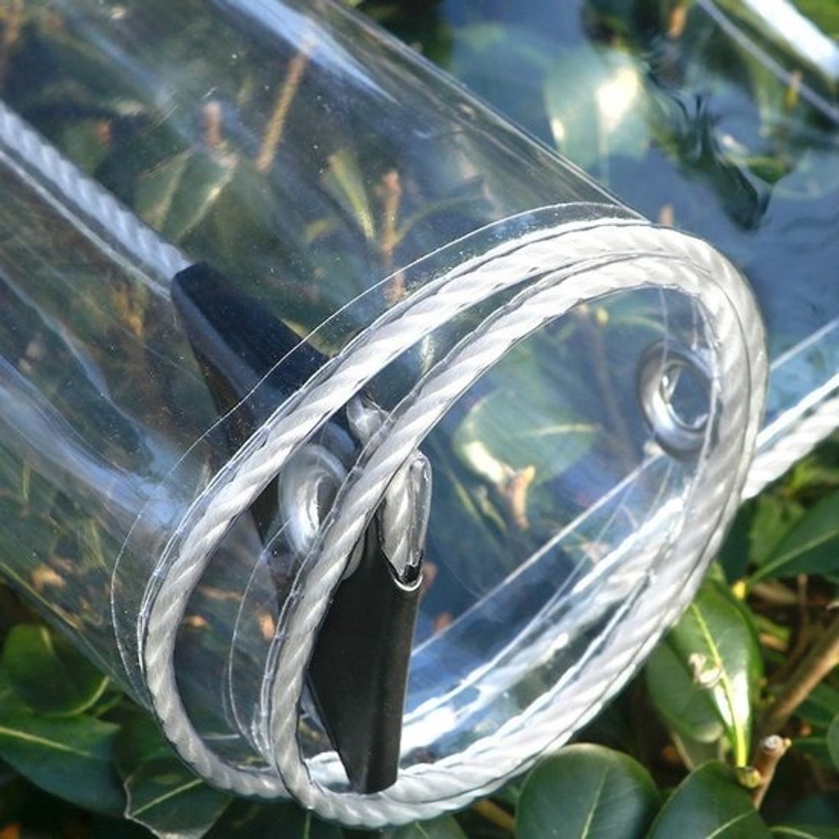 Glashelder PVC Dekzeil met Ogen - Waterdicht en Sterk voor Planten, Tuin en Afdekking