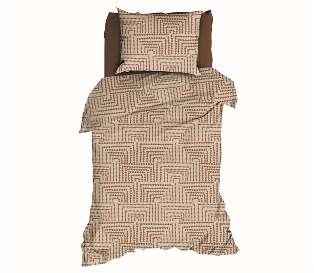 Satin d'Or Vendome Dekbedovertrek - Eenpersoons - 140x200/220 cm - Beige