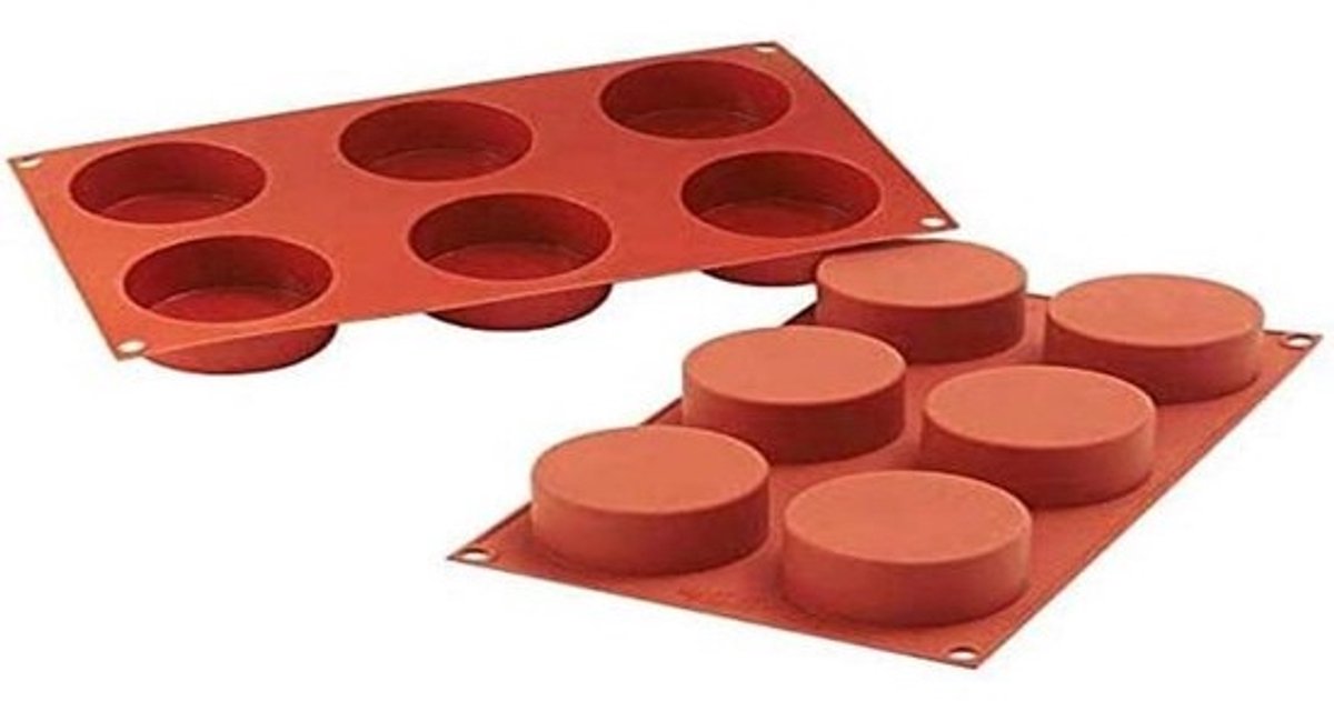 Silicone Vorm voor 12 Cilinders - Geschikt voor Oven en Vriezer
