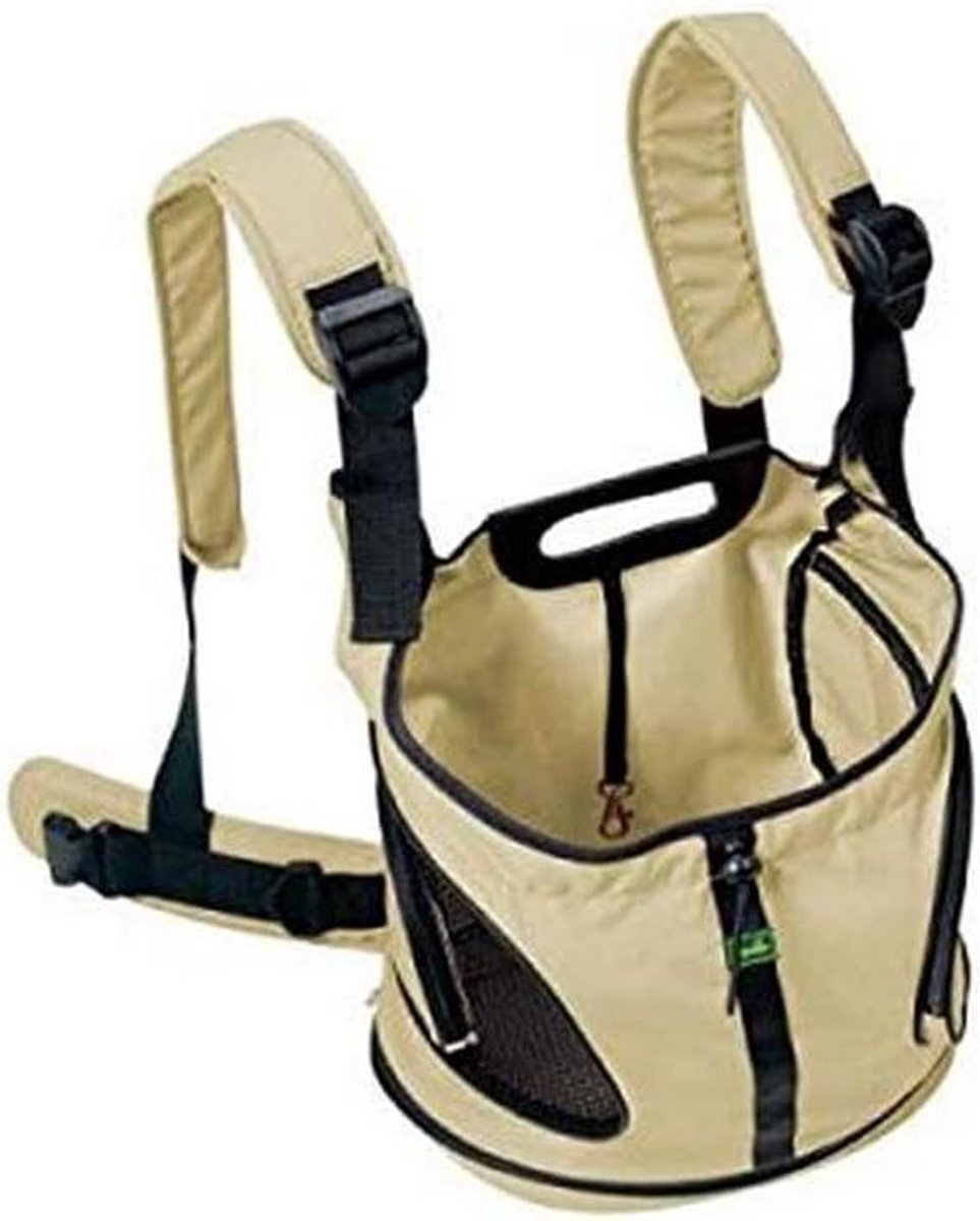 Honden Rugzak - Draagtas Puppy - Comfortabel Vervoer - Verstelbare Riemen - 30 x 20 x 30 cm - Beige