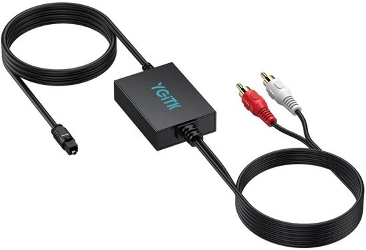 Digitale naar Analoge Audio Converter 192kHz DAC SPDIF Toslink naar RCA Versterker