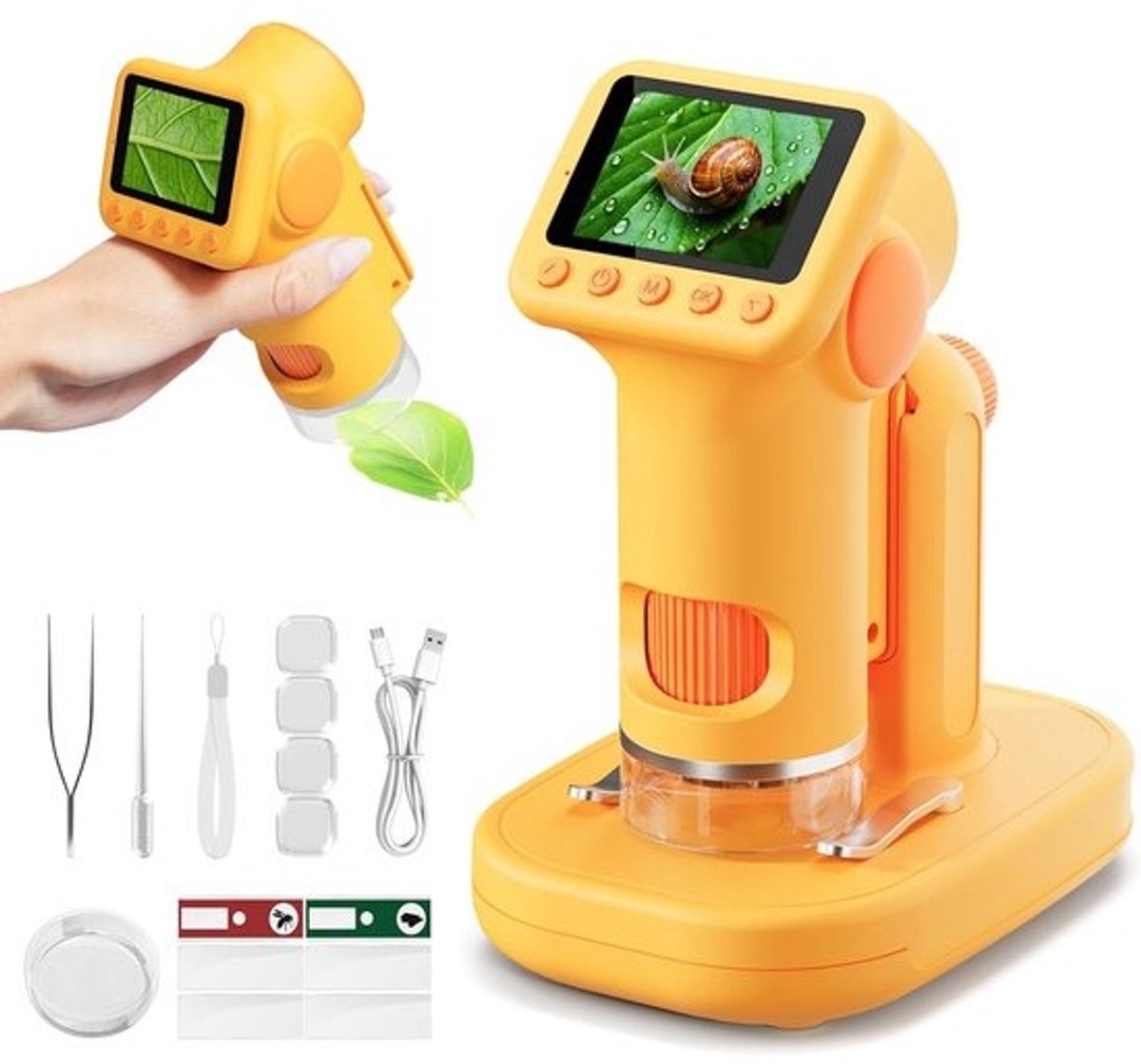 Digitale Kinder Microscoop met 2 Inch Scherm voor Jongens en Meisjes