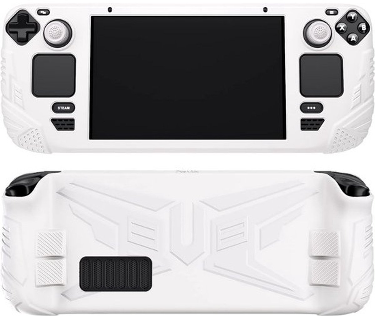 Siliconen Beschermhoes voor Steam Deck LCD met Verbeterde Knoppen en Duimgrepen