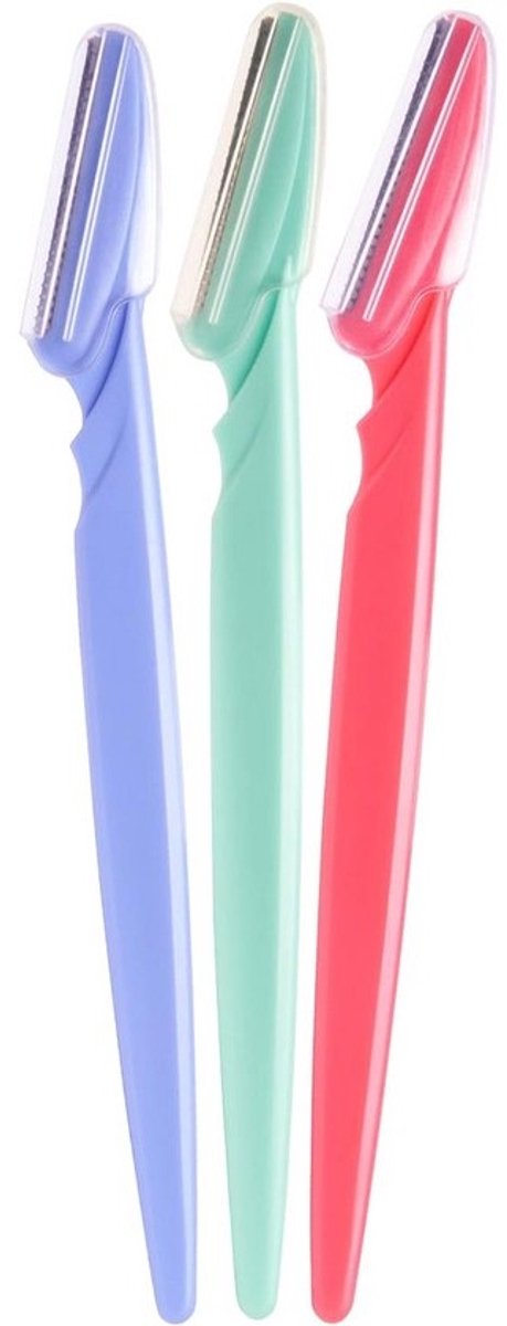 Wenkbrauw Trimmers voor Dames - Precisie Ontharen Gezicht en Wenkbrauwen - 3 Stuks